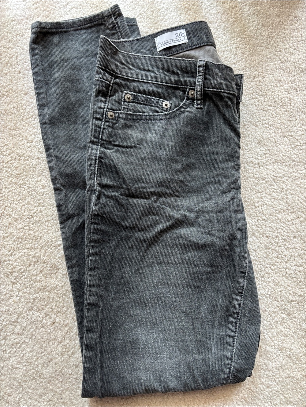 Gap 26R Always Skinny cords